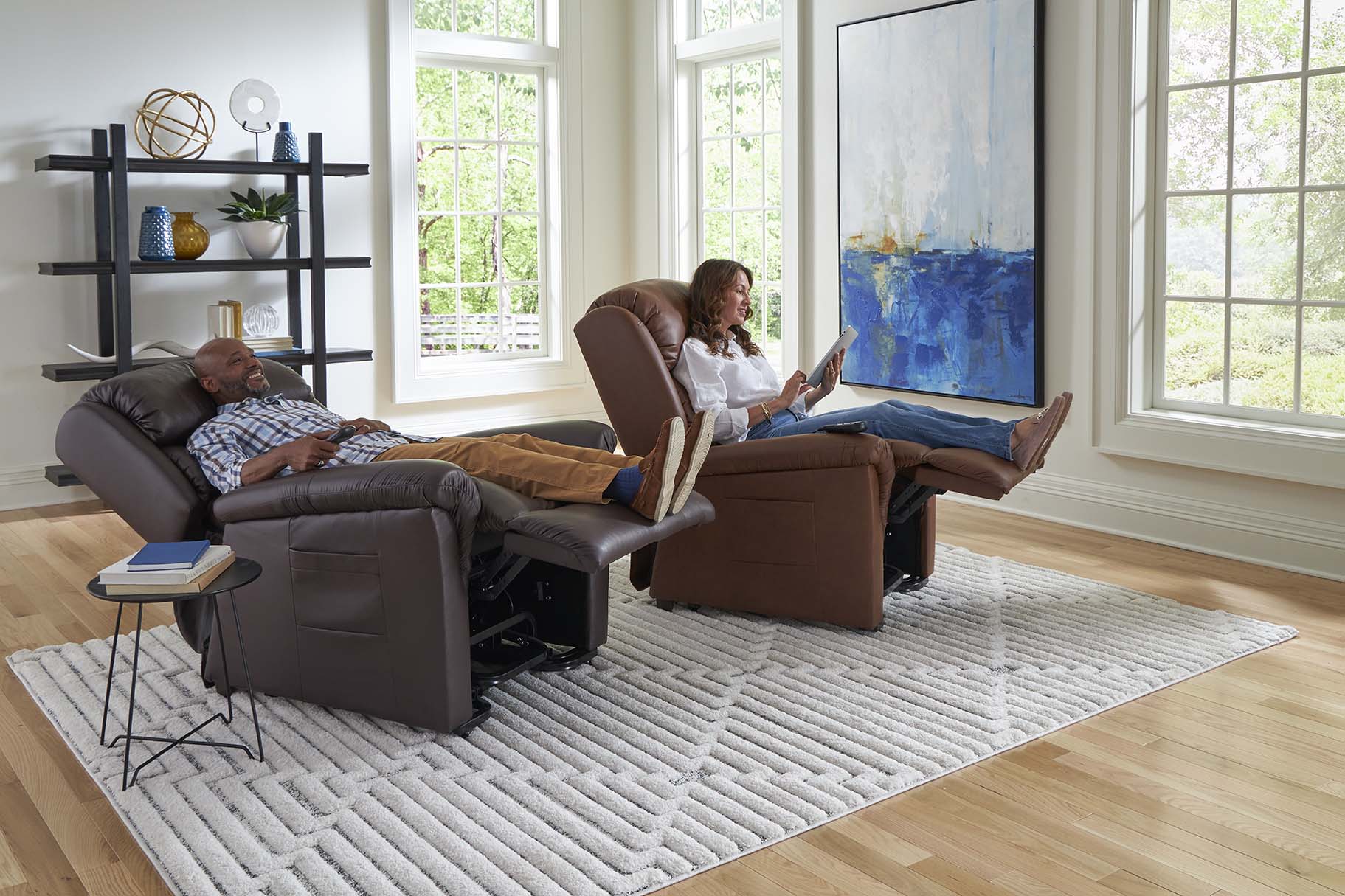 Renting a Golden PR766 Relaxer lift chair recliner from Electropedic makes you feel good